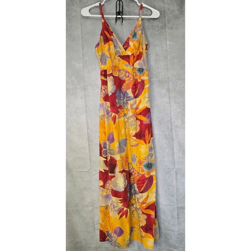 Vintage Jams World Fiesta Crushed Rayon Maxi Sundress